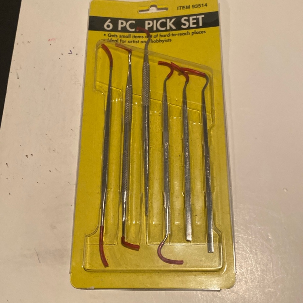 NIP. 6-Piece Pick Set, Item #93514